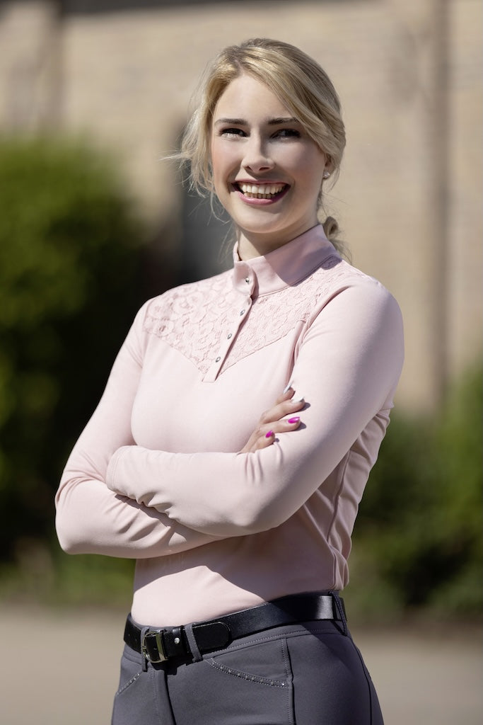 Functional Shirt Berry Lace by HKM in antique pink