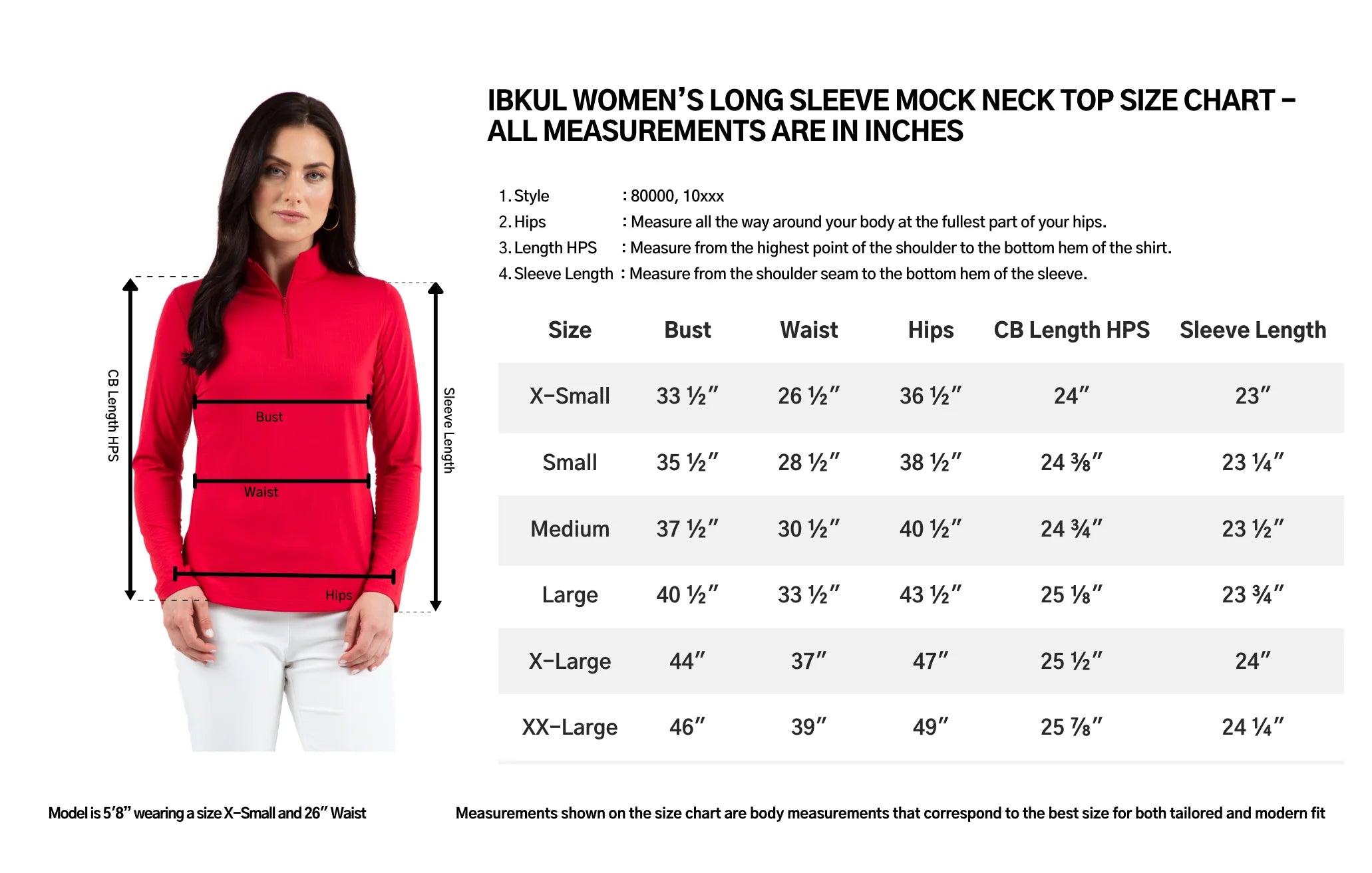 IBKUL Nancy Print Long Sleeve Mock Neck top