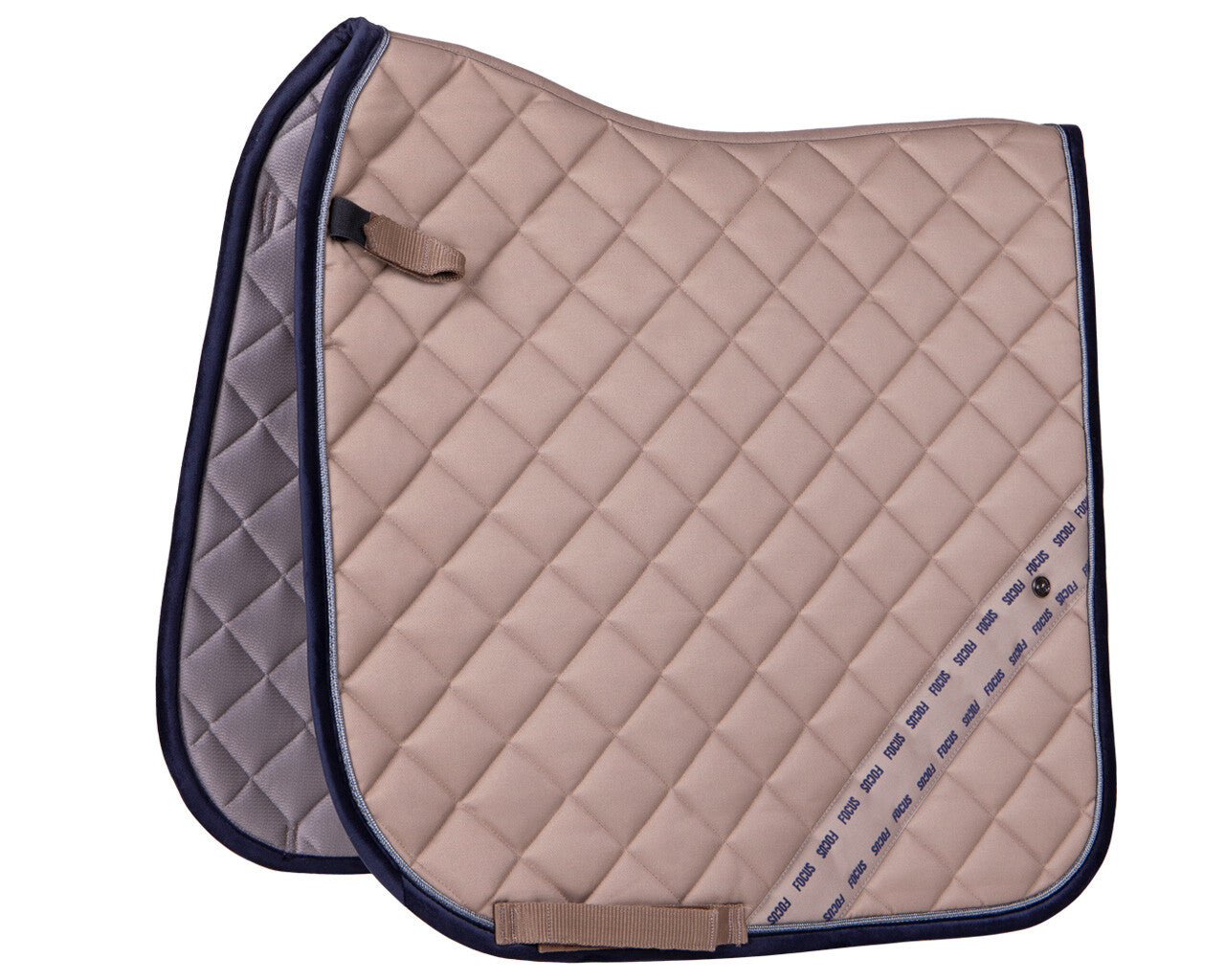 QHP Full Saddle Pad Summer Focus Taupe