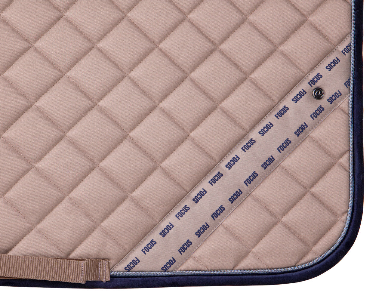 QHP Full Saddle Pad Summer Focus Taupe