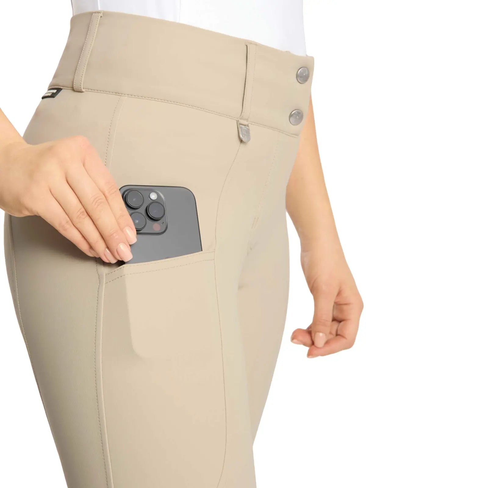 Horze Grand Prix Pro Women's Full Seat reaches in Tan