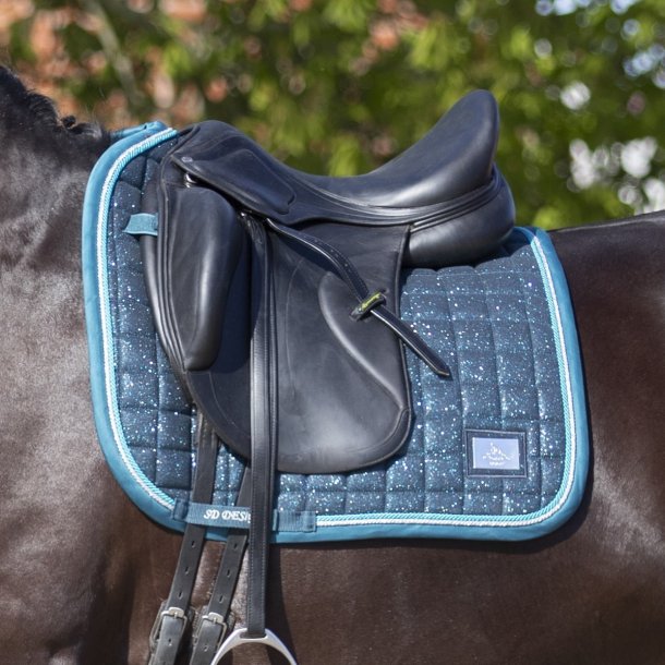 SD-Design Hollywood Glamorous Cob Saddle Pad in Blue Lagoon