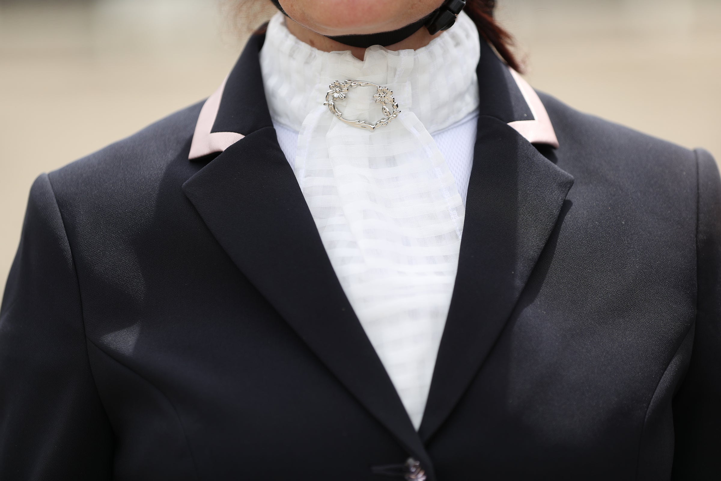 Navy Isa Jacket by Lotus Romeo with rose leather