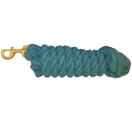Heavy Duty Lead Rope with Brass Snap 3/4" x 10'