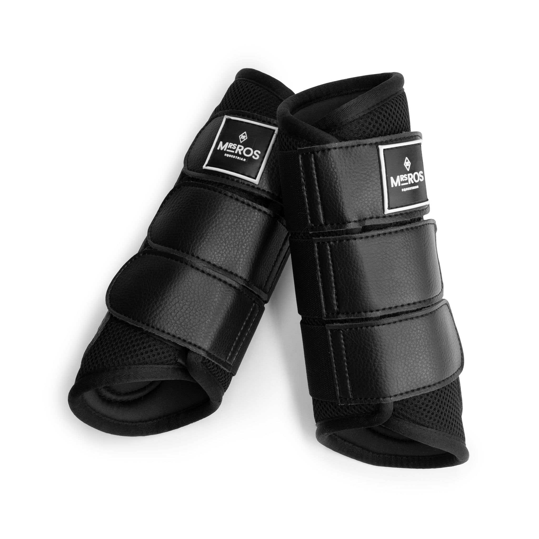 Mrs.Ros Neoprene & Mesh Splint Boots in Black