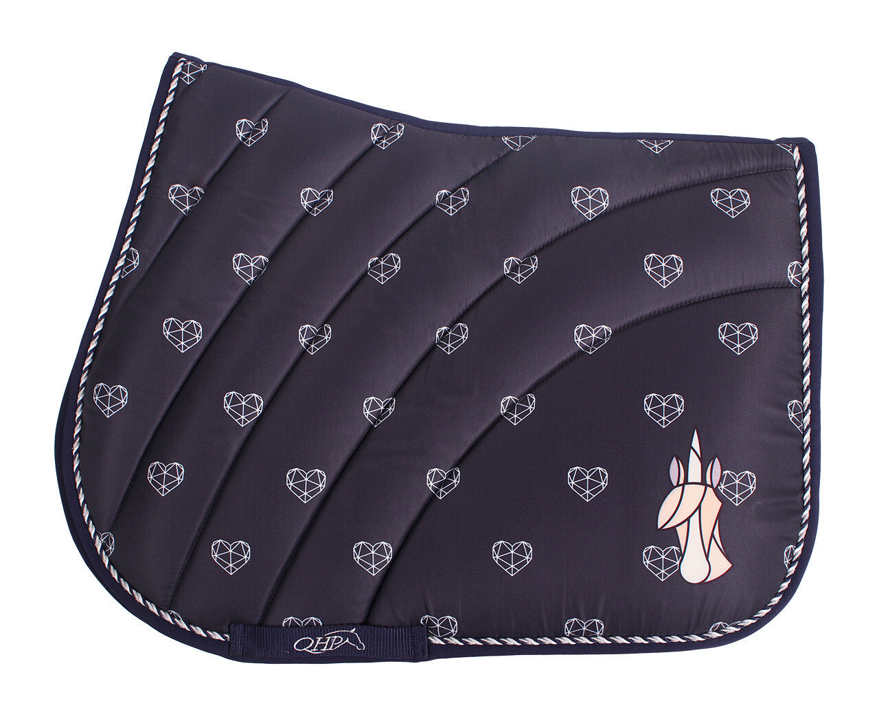 QHP Sanna AP Pony Saddle Pad in Navy