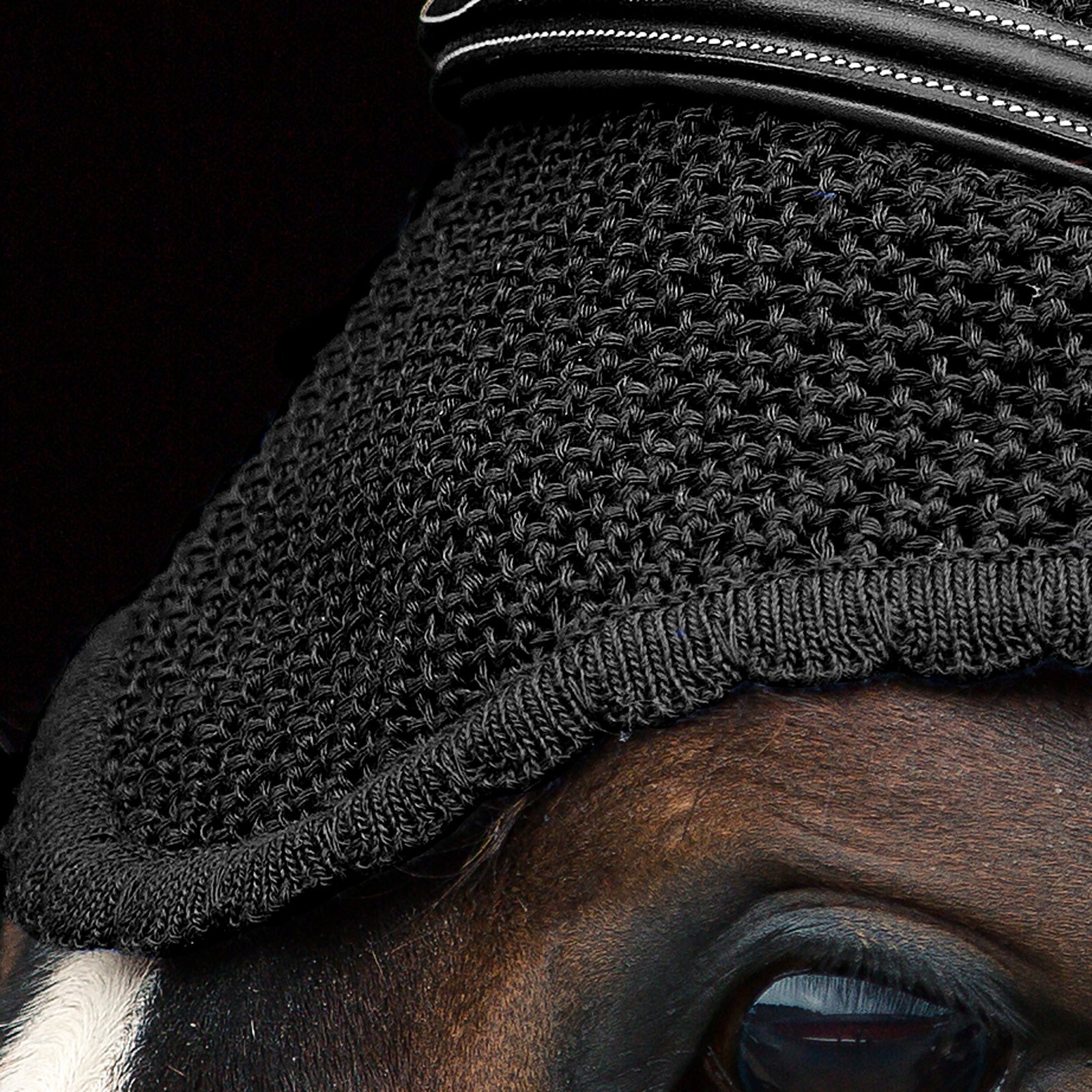 Horze Supreme Silent Ear Net Full size black