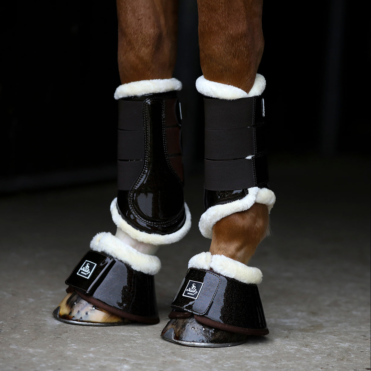 Hollywood Glamorous Dazzling Chocolate Boots by SD-Design in Pony and Full size