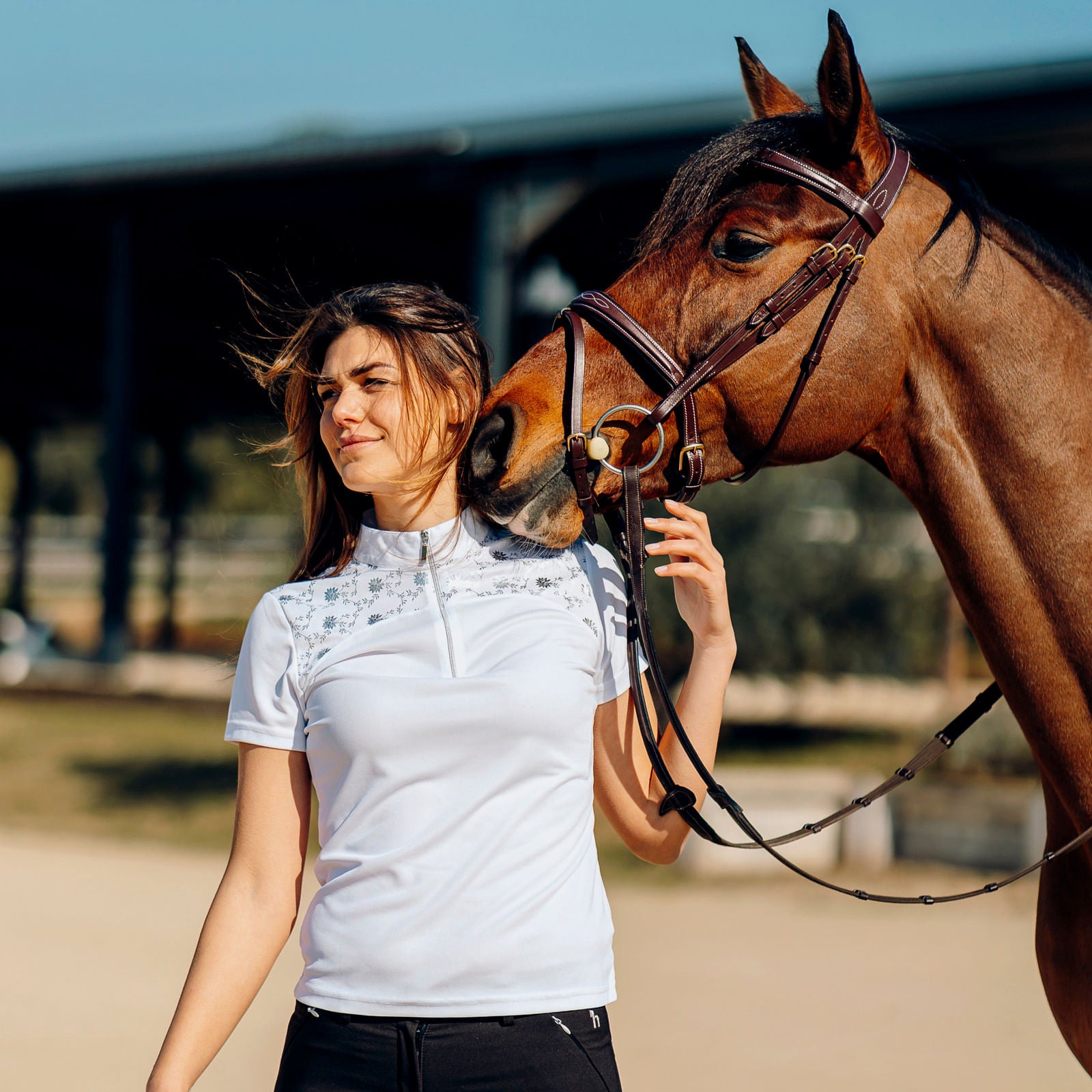 Horze Kaitlin Wormens Short Sleeve Show Shirt