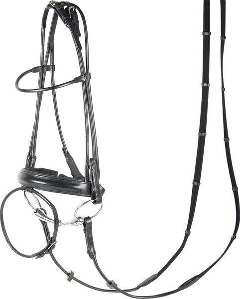 Cob size Round Sewn crank with flash bridle