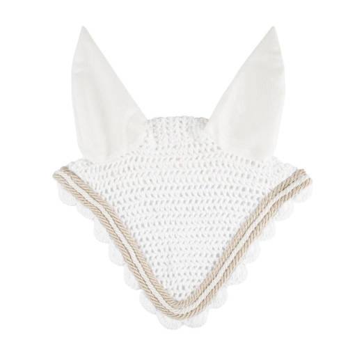 Pony Size Ear Net in white