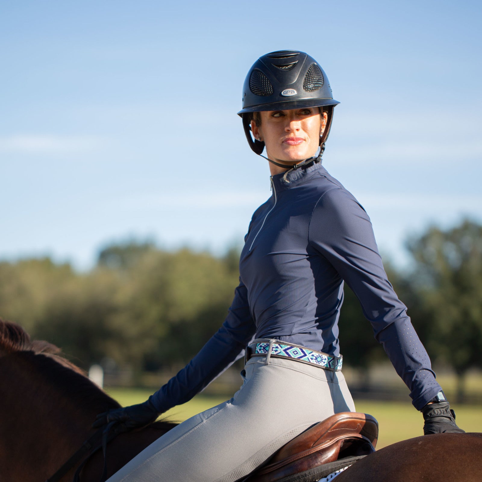 Equinavia Alexandra Womens Training Shirt-navy