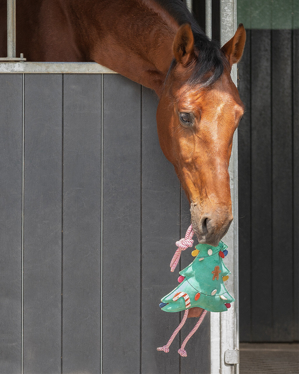 QHP Christmas Tree Horse Toy