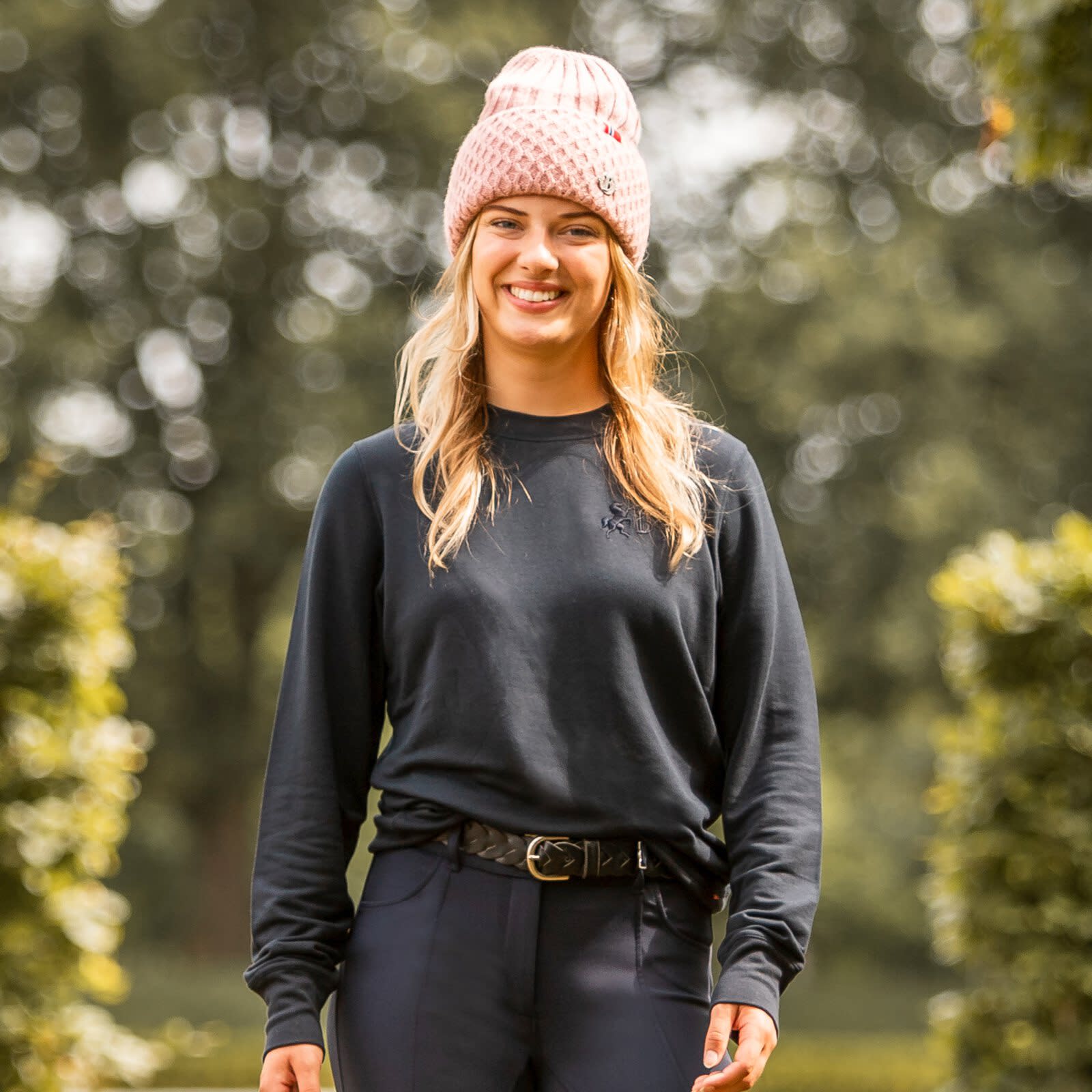 B Vertigo Erica Womens Bamboo Sweatshirt in Navy