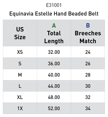 Equinavia Estelle Hand Beaded Belt