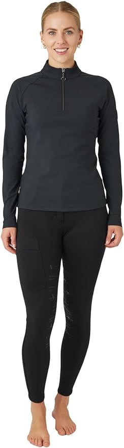 Horze Karla Womens Tech Training Half Zip Shirt