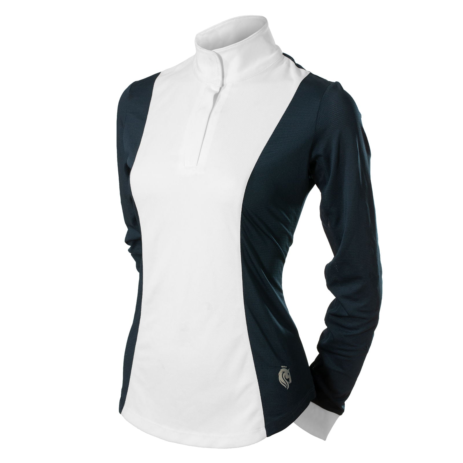 Equinavai Martha Women's Long Sleeved Shirt Navy/white