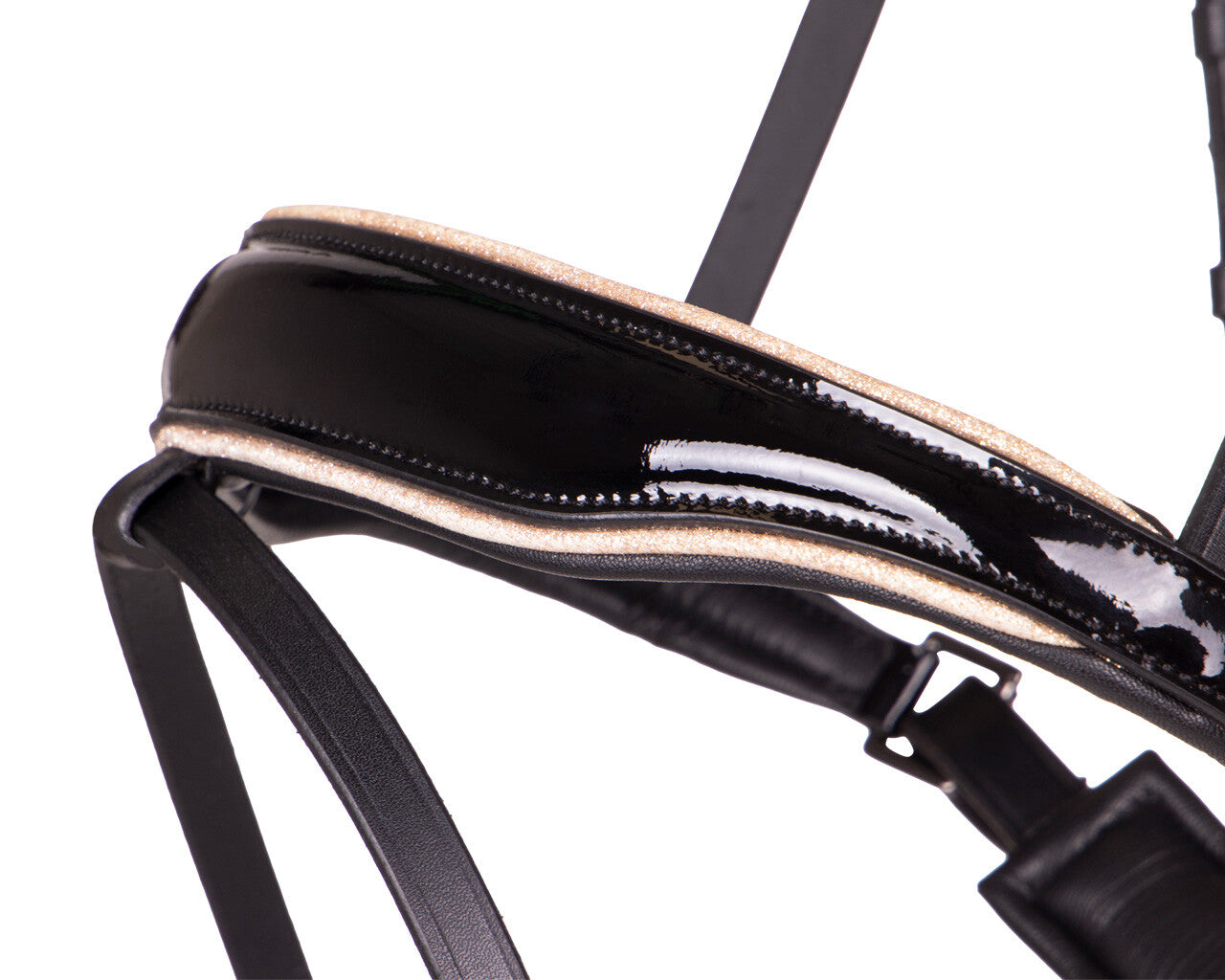 QHP Bridle Orlando Black and taupe Cob and full sizes