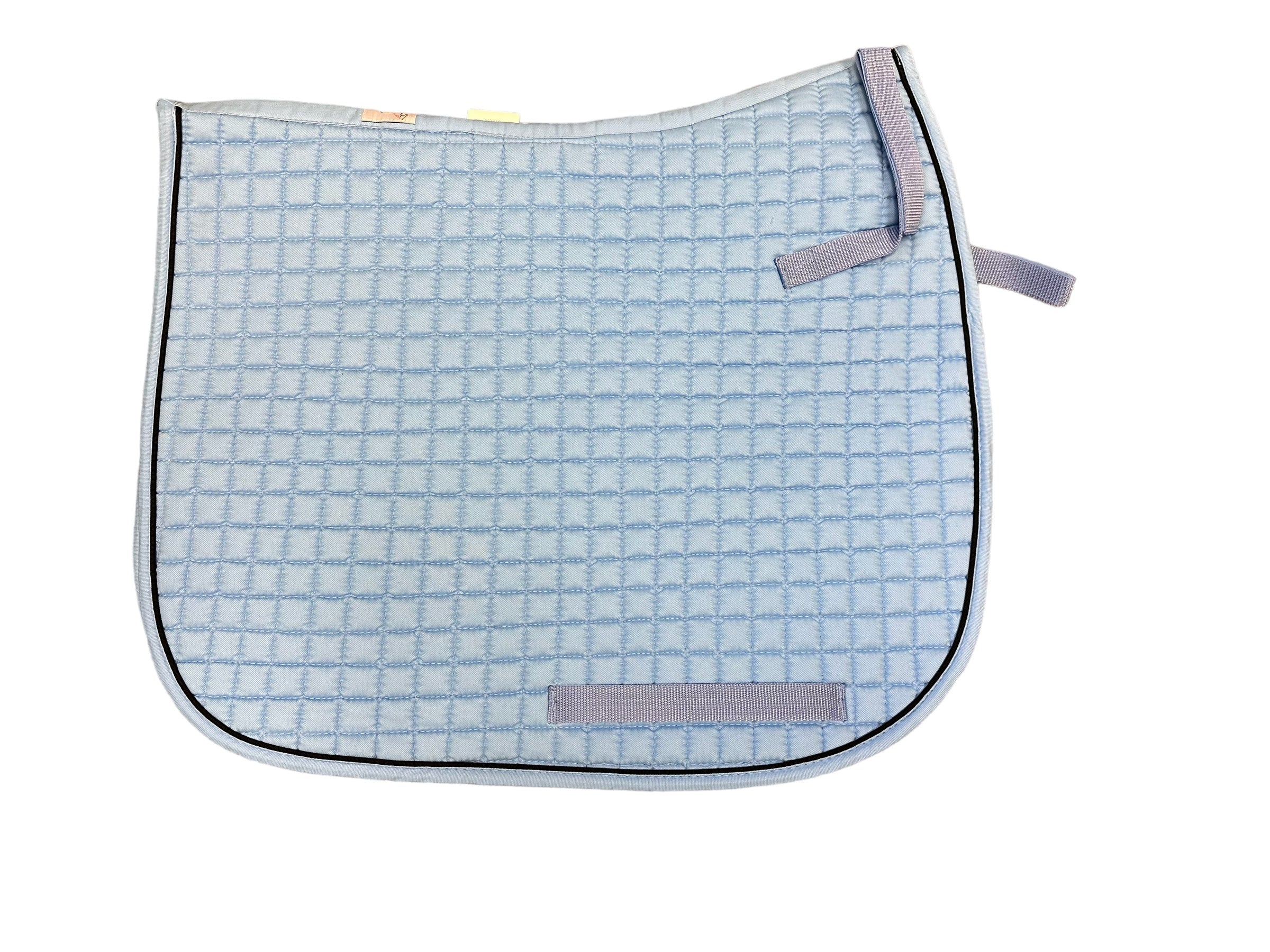 PRI Small Version Dressage Saddle Pad-Baby blue/black trim