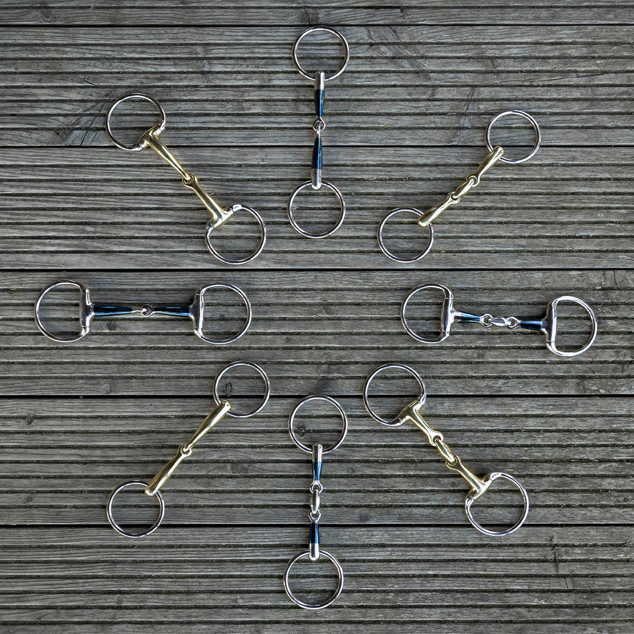 Anatomical Double Jointed Eggbutt Snaffle in Sweet Iron