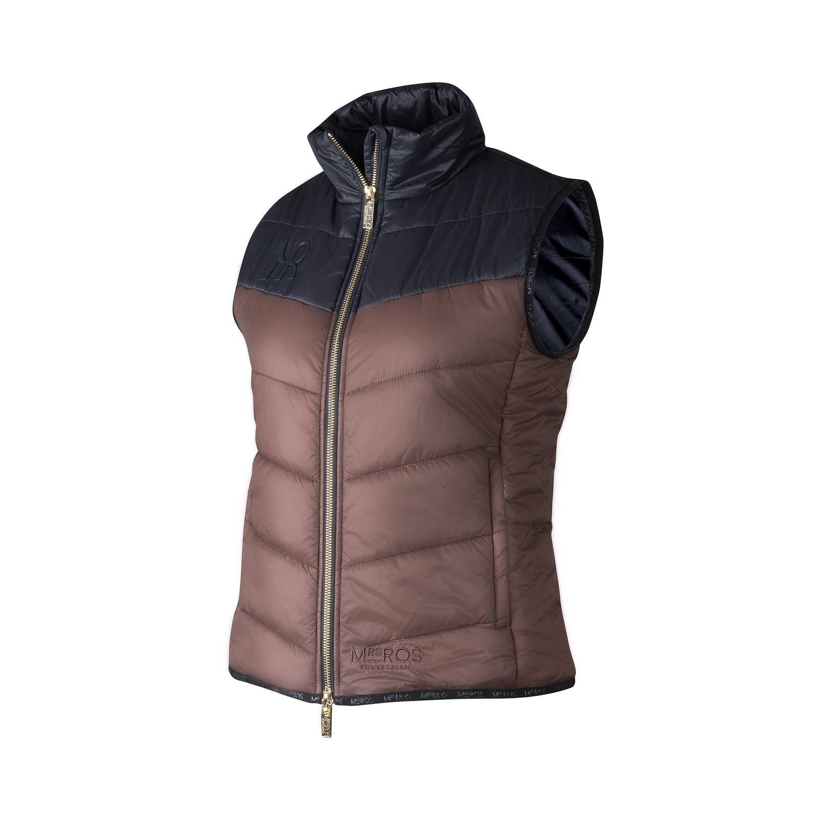 MRS Ros Bodywarmer Black Taupe-Autumn Crush