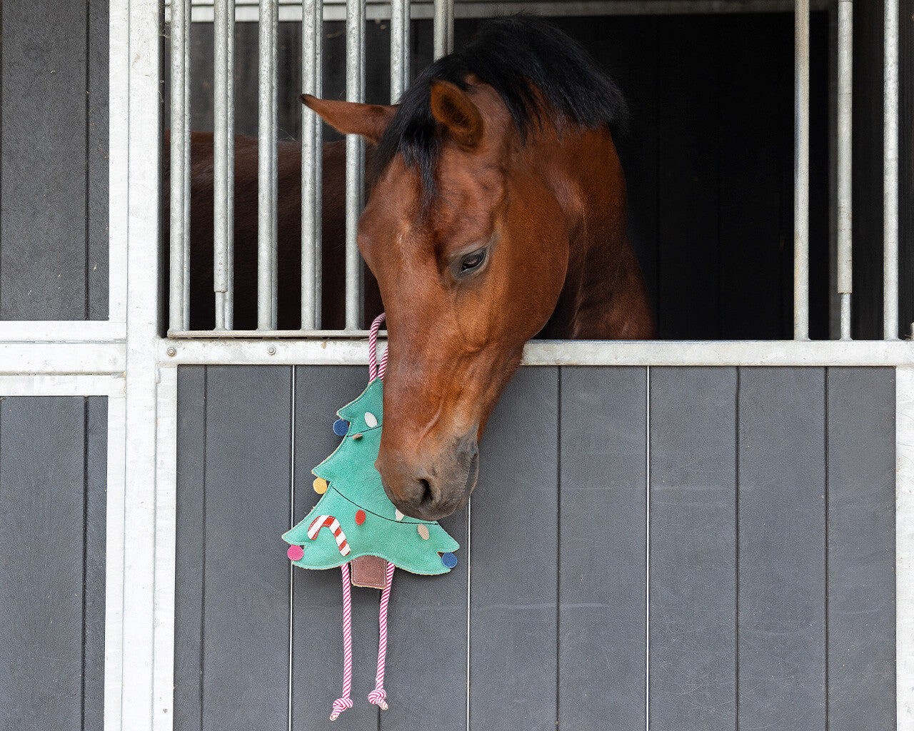 QHP Christmas Tree Horse Toy