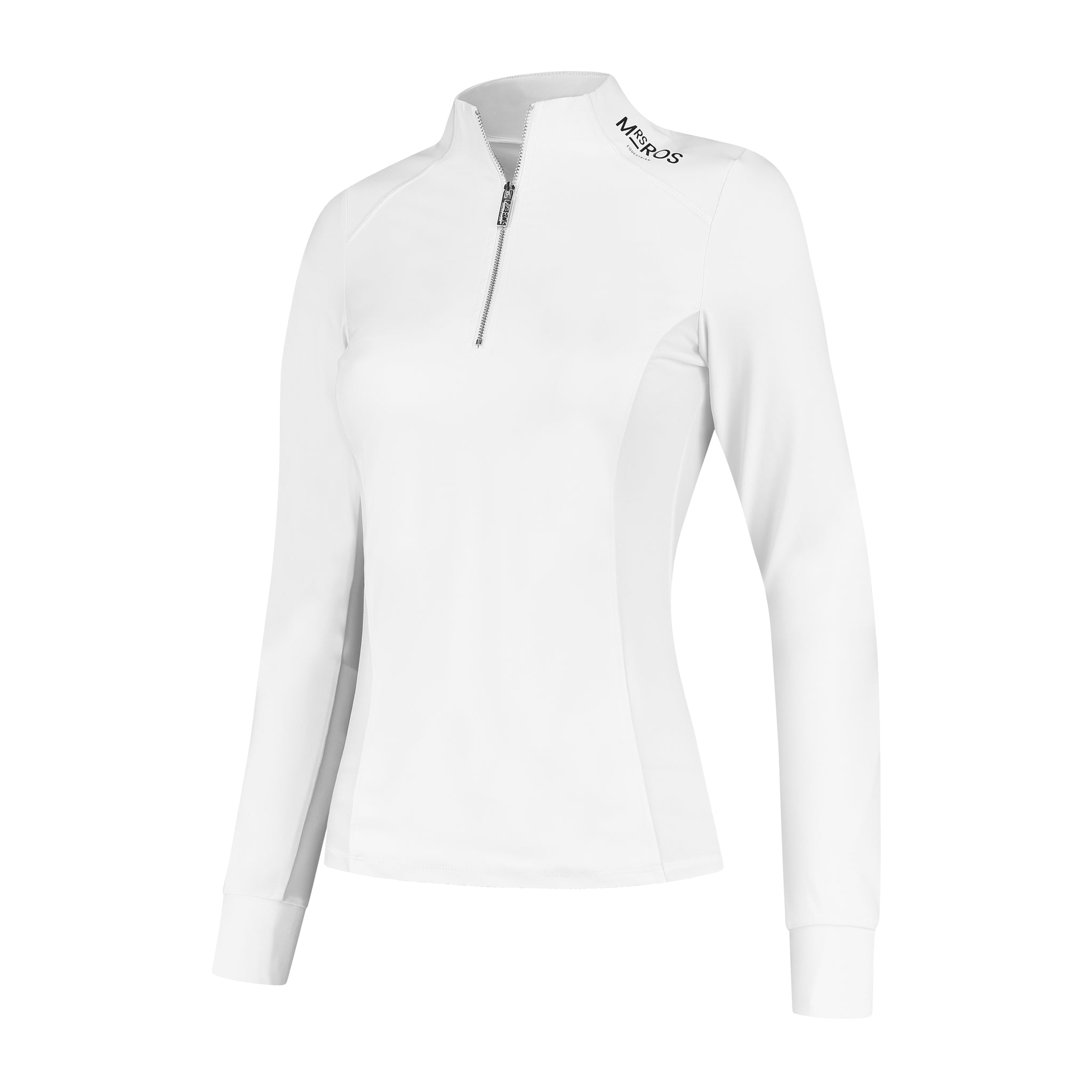 Mrs. Ros Long Sleeve Competition Shirt-White