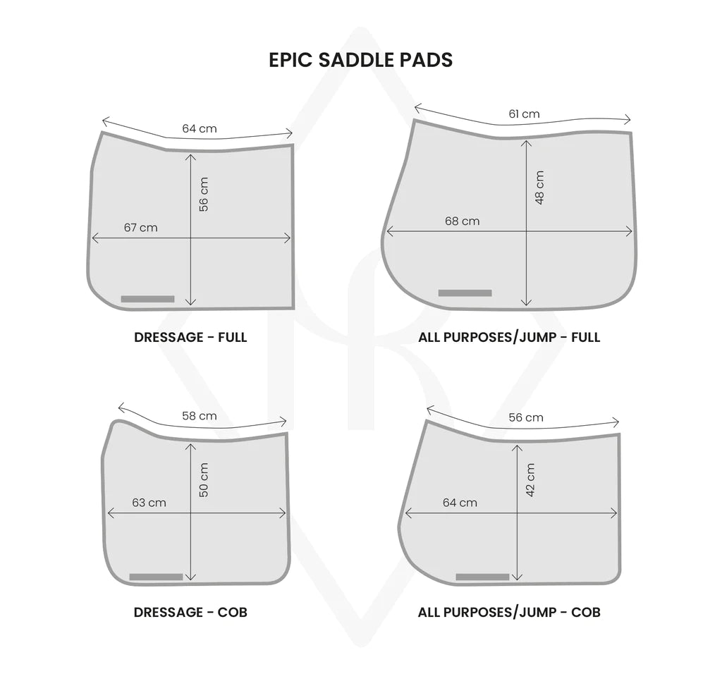 MrsRos EPIC Cob Dressage Saddle Pad