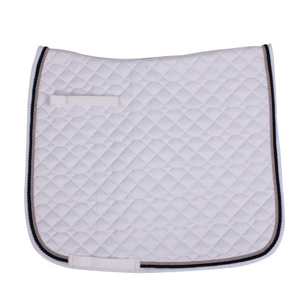 Coco Midnight white Full size saddle pad QHP