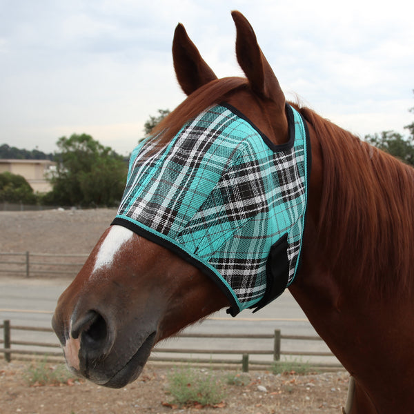 Cob and pony fly mask in black ice