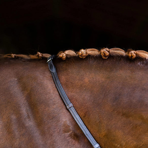 Padded Nappa Leather Reins with Stops by Lumiere