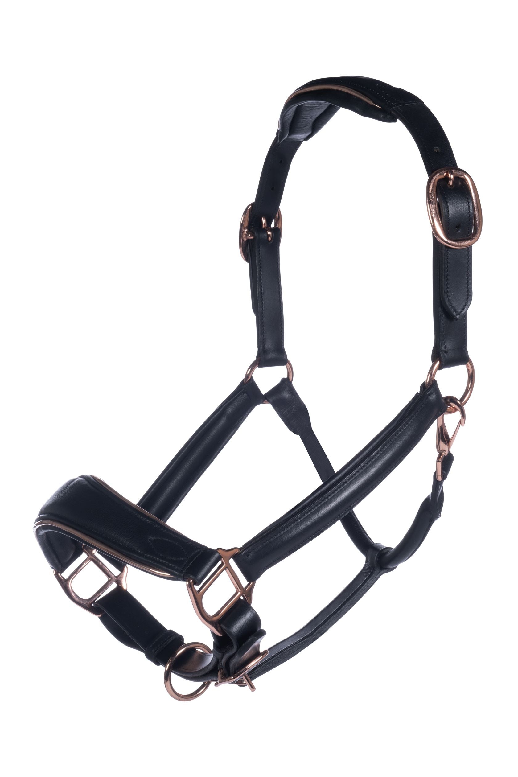 Rosegold Leather Halter - The Dressage Pony Store