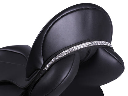 Saddle jewel Sharina Black leather