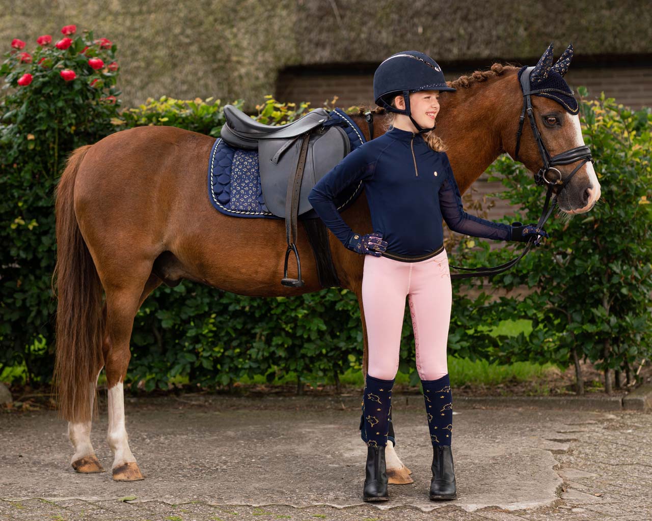 All-Purpose Saddle Pad Rosa Pony and Shetland Size QHP