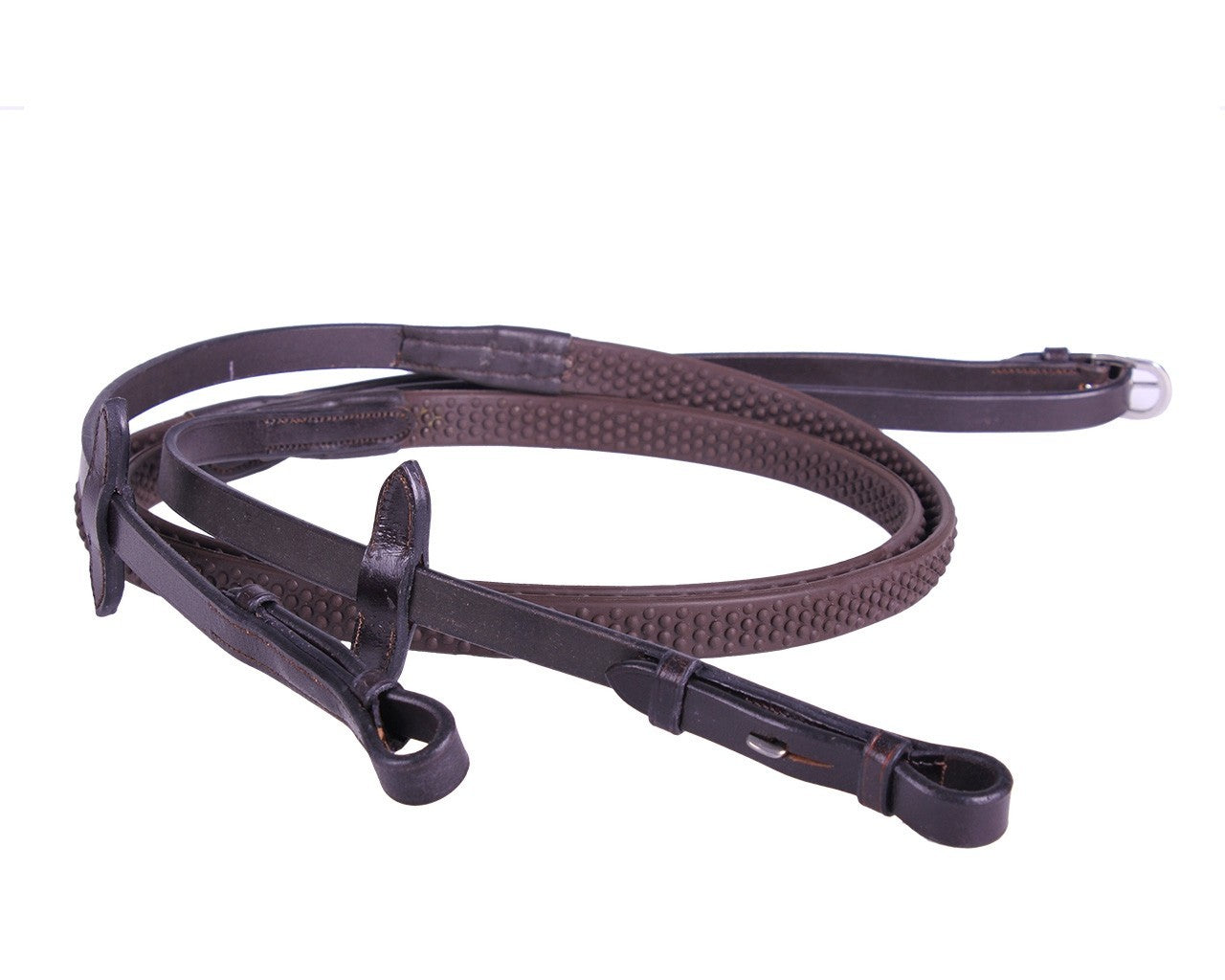 Soft rubber pebble reins pony size