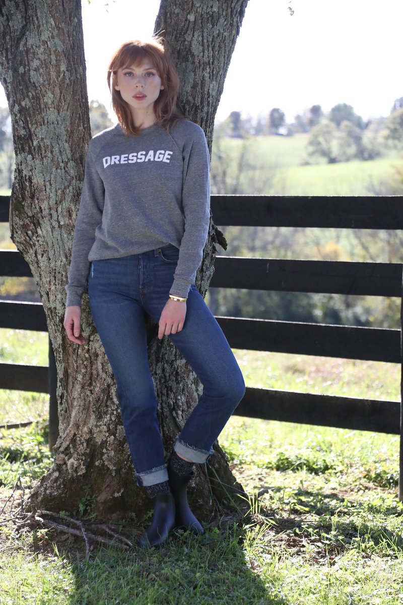 Vintage Varsity Sweatshirt Levade Dressage