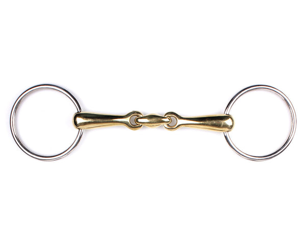 Double Jointed Loose Ring Snaffle bit